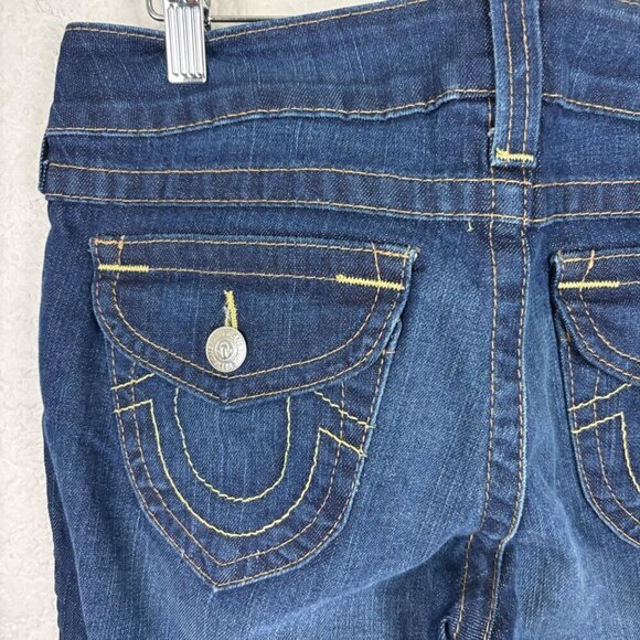 True Religion Bootcut Low Rise Dark Wash Womens Jeans Size 28‎ - Picture 10 of 14